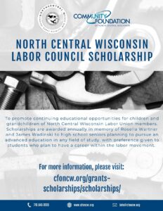 NORTH CENTRAL WISCONSIN CENTRAL LABOR COUNCIL